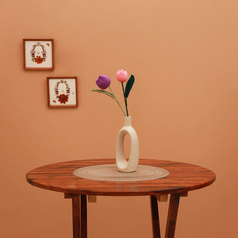 Handmade crochet flower sticks (set of 2) 15 - handcrafted