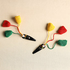  Handmade Crochet Tik-Tak Hair Clip (set of 2) 