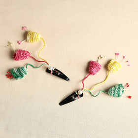  Handmade Crochet Tik-Tak Hair Clip (set of 2) 