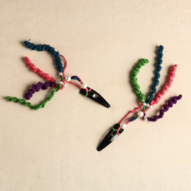  Handmade Crochet Tik-Tak Hair Clip (set of 2) 