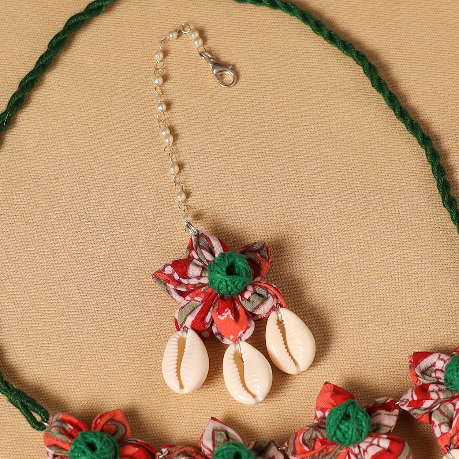 Handmade Fabart Floral Jewellery Set