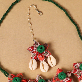 Handmade Fabart Floral Jewellery Set