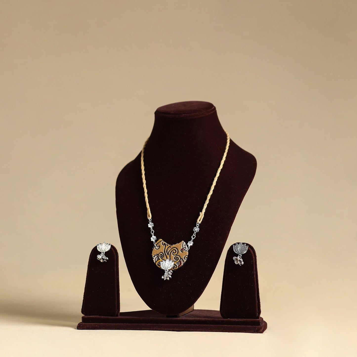 Multicolor - handmade fabart gs necklace set 02