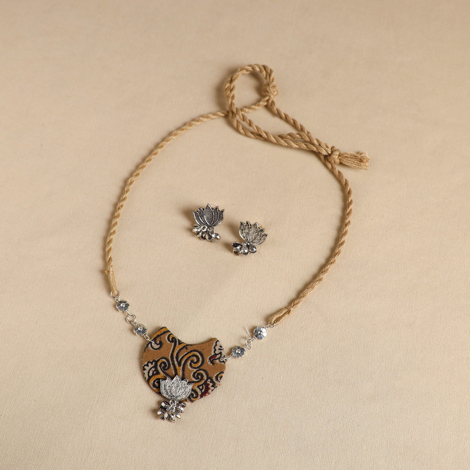 Multicolor - handmade fabart gs necklace set 02