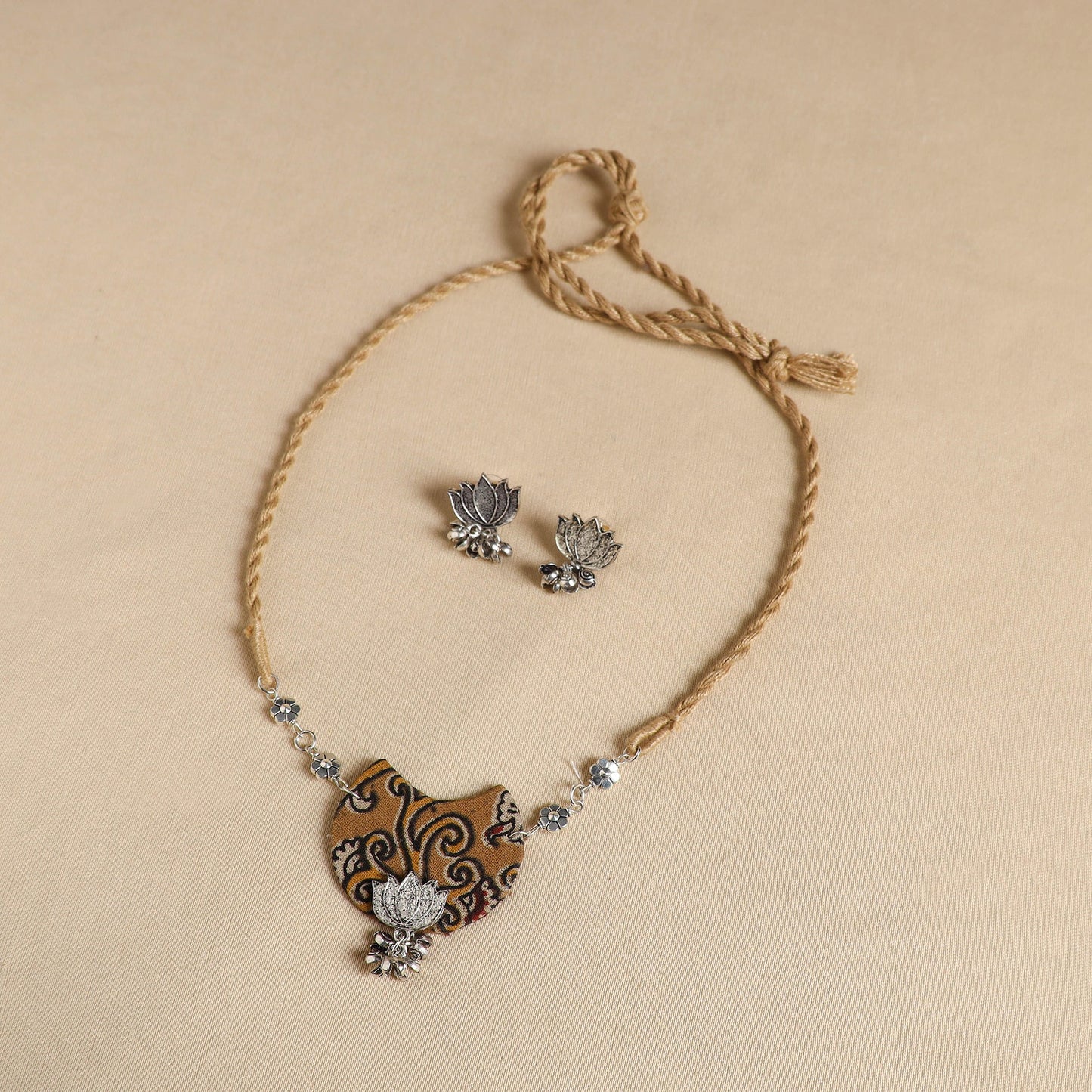 Multicolor - handmade fabart gs necklace set 02