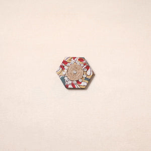 Handmade fabart jute magnet 07 - handcrafted