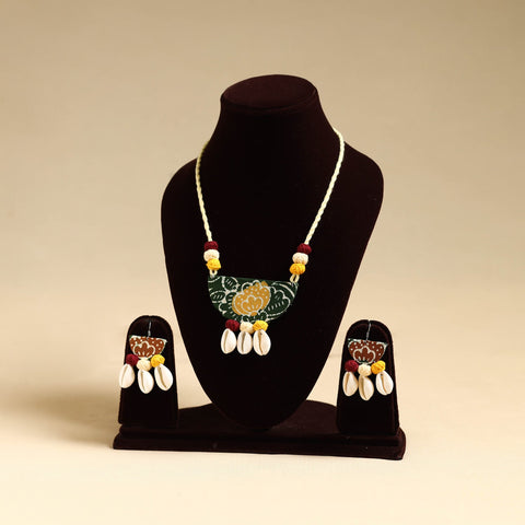 Multicolor - handmade fabart shell necklace set 28