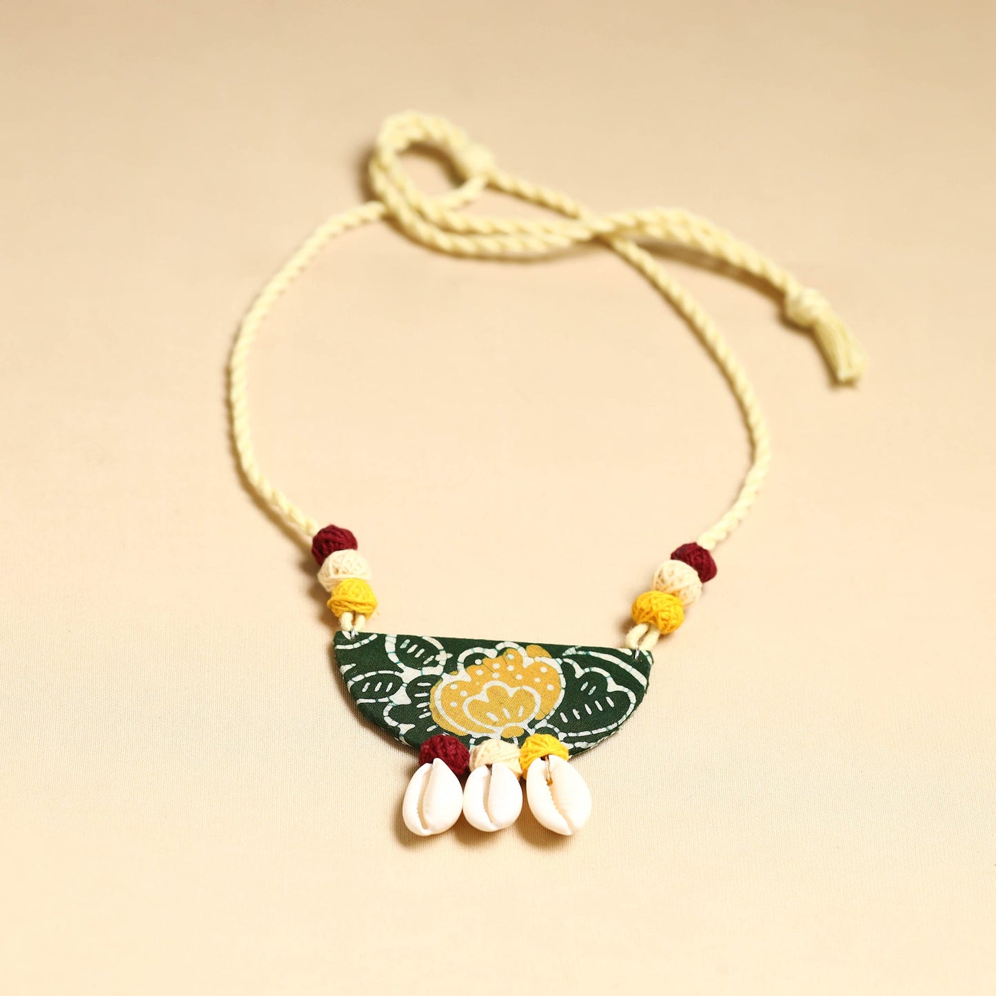 Multicolor - handmade fabart shell necklace set 28