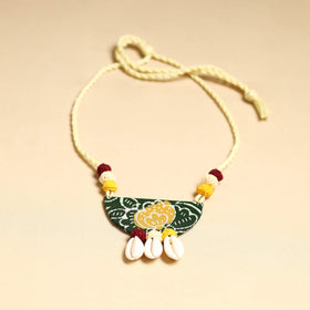 Multicolor - handmade fabart shell necklace set 28