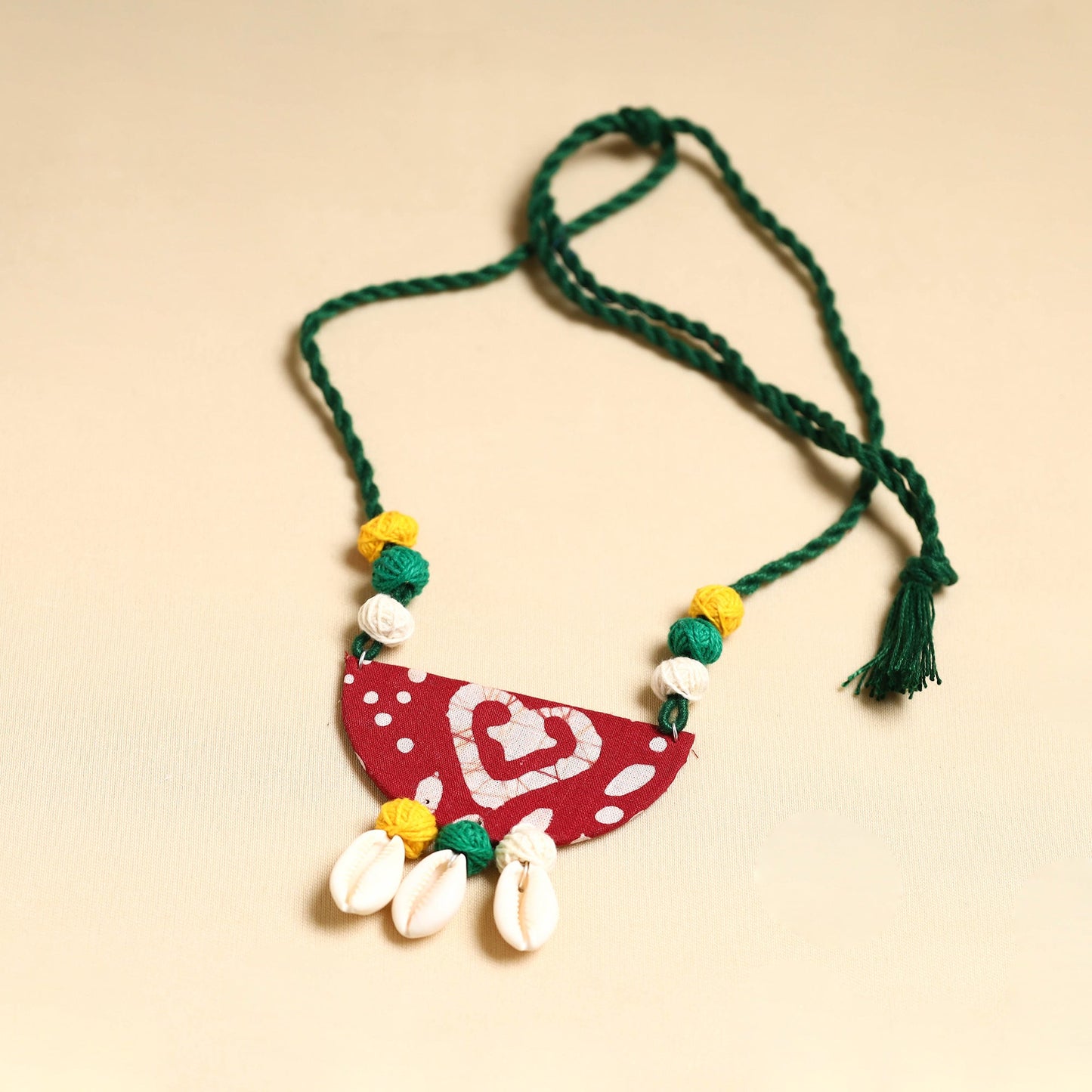 Multicolor - handmade fabart shell necklace set 29