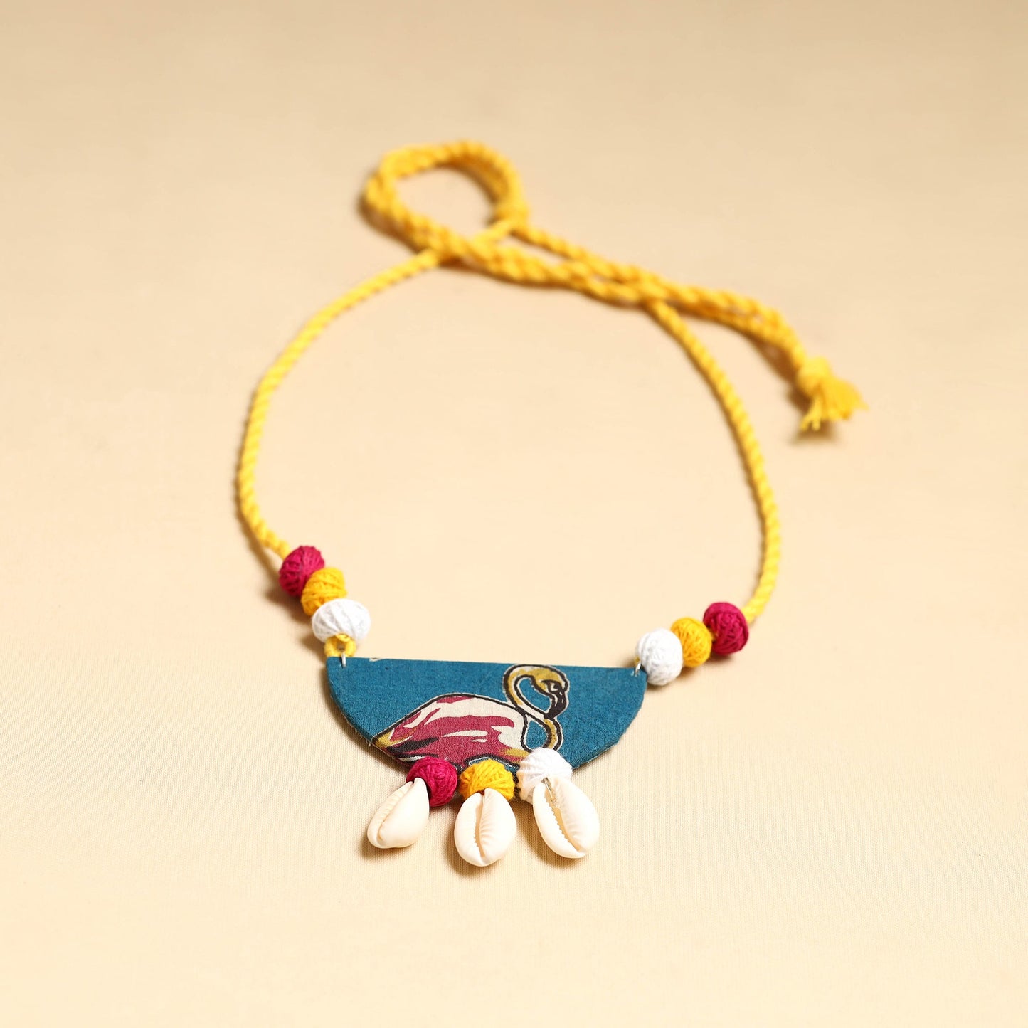 Multicolor - handmade fabart shell necklace set 33