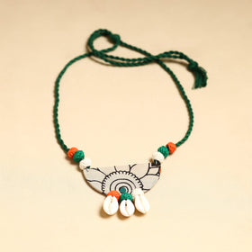 Multicolor - handmade fabart shell necklace set 35