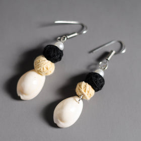 Multicolor - handmade fabart shell work necklace set 03