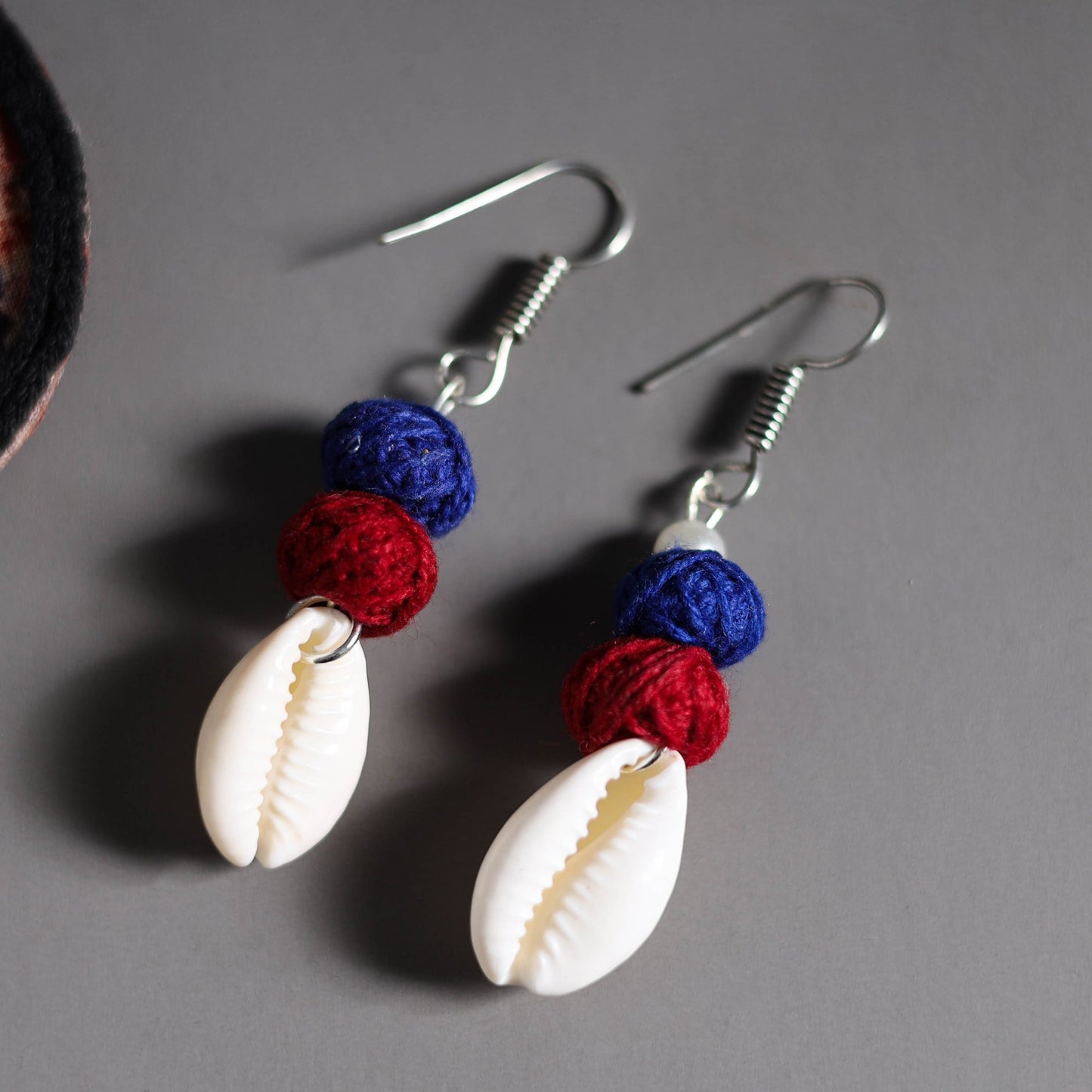 Buy Handmade Fabart Shell Work Necklace Set