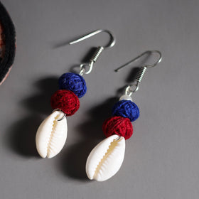 Buy Handmade Fabart Shell Work Necklace Set