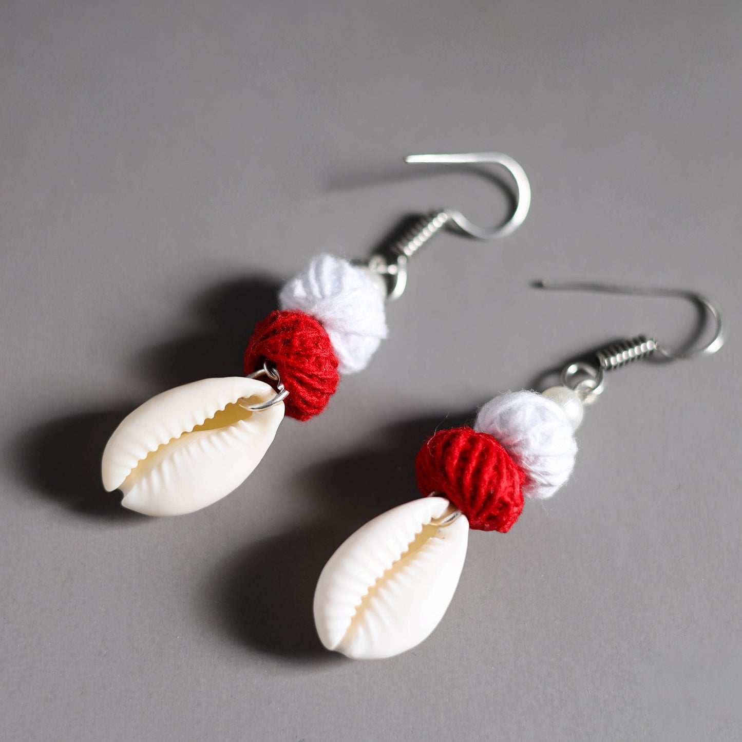 Buy Handmade Fabart Shell Work Necklace Set