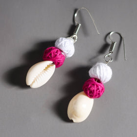 Buy Handmade Fabart Shell Work Necklace Set