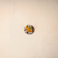 Multicolor - handmade fabart wooden magnet 53 - handcrafted