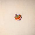 Multicolor - handmade fabart wooden magnet 57 - handcrafted