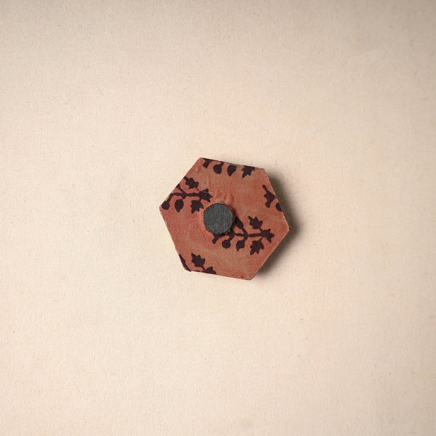 Multicolor - handmade fabart wooden magnet 62 - handcrafted