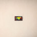 Multicolor - handmade fabart wooden magnet 67 - handcrafted