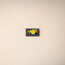 Multicolor - handmade fabart wooden magnet 67 - handcrafted