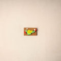 Multicolor - handmade fabart wooden magnet 68 - handcrafted