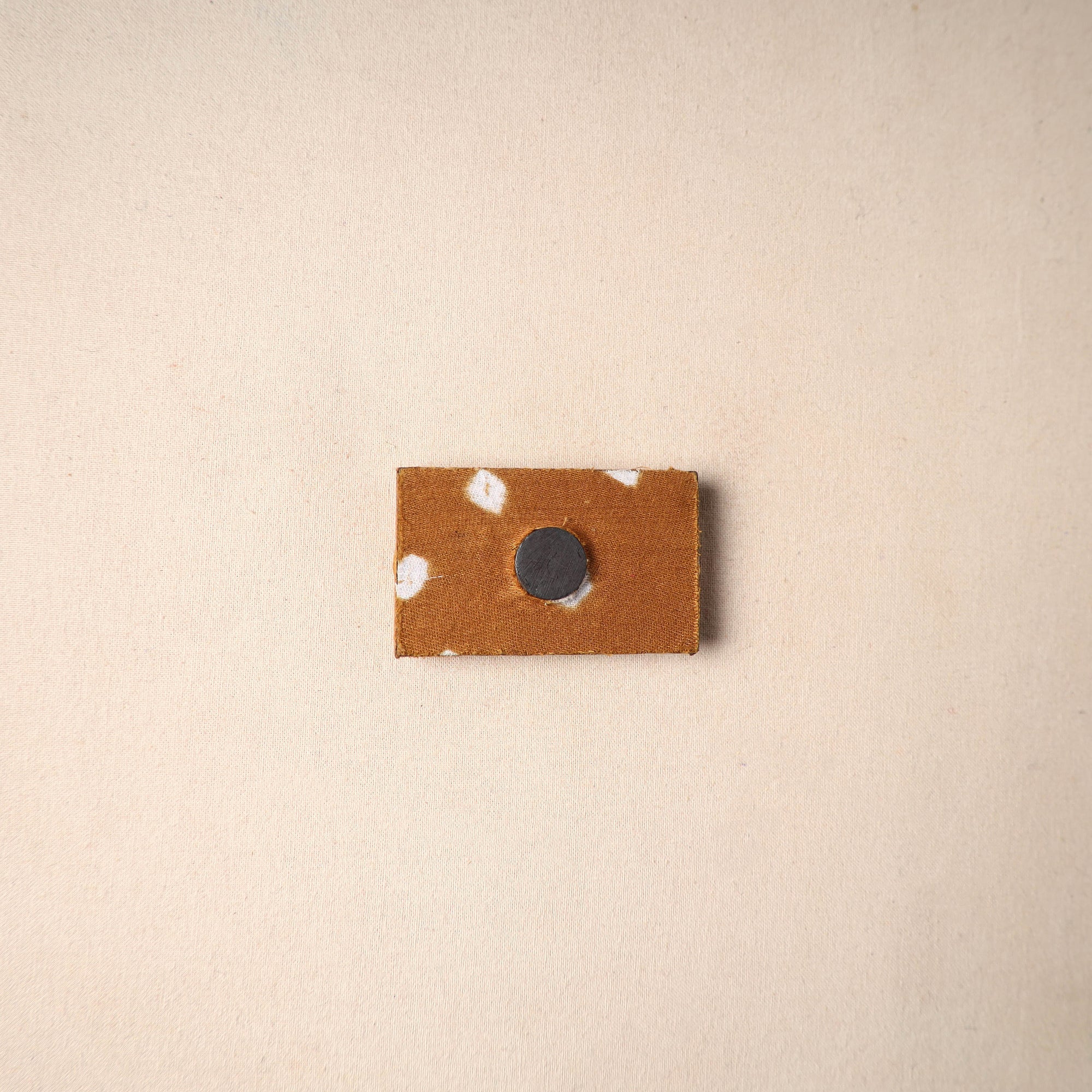 Multicolor - handmade fabart wooden magnet 68 - handcrafted