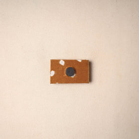 Multicolor - handmade fabart wooden magnet 68 - handcrafted