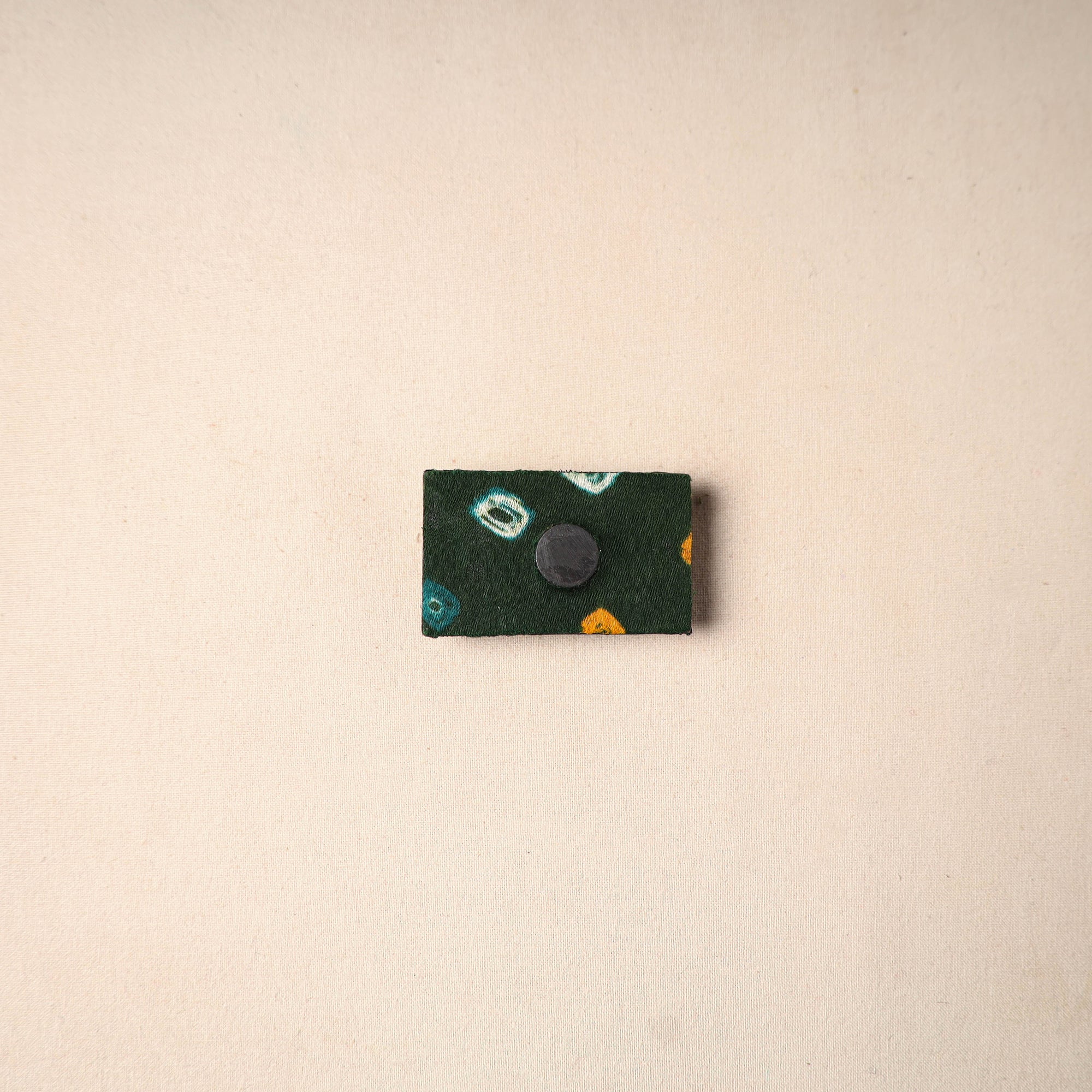 Multicolor - handmade fabart wooden magnet 71 - handcrafted