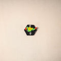 Multicolor - handmade fabart wooden magnet 74 - handcrafted