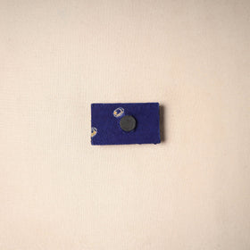 Multicolor - handmade fabart wooden magnet 78 - handcrafted