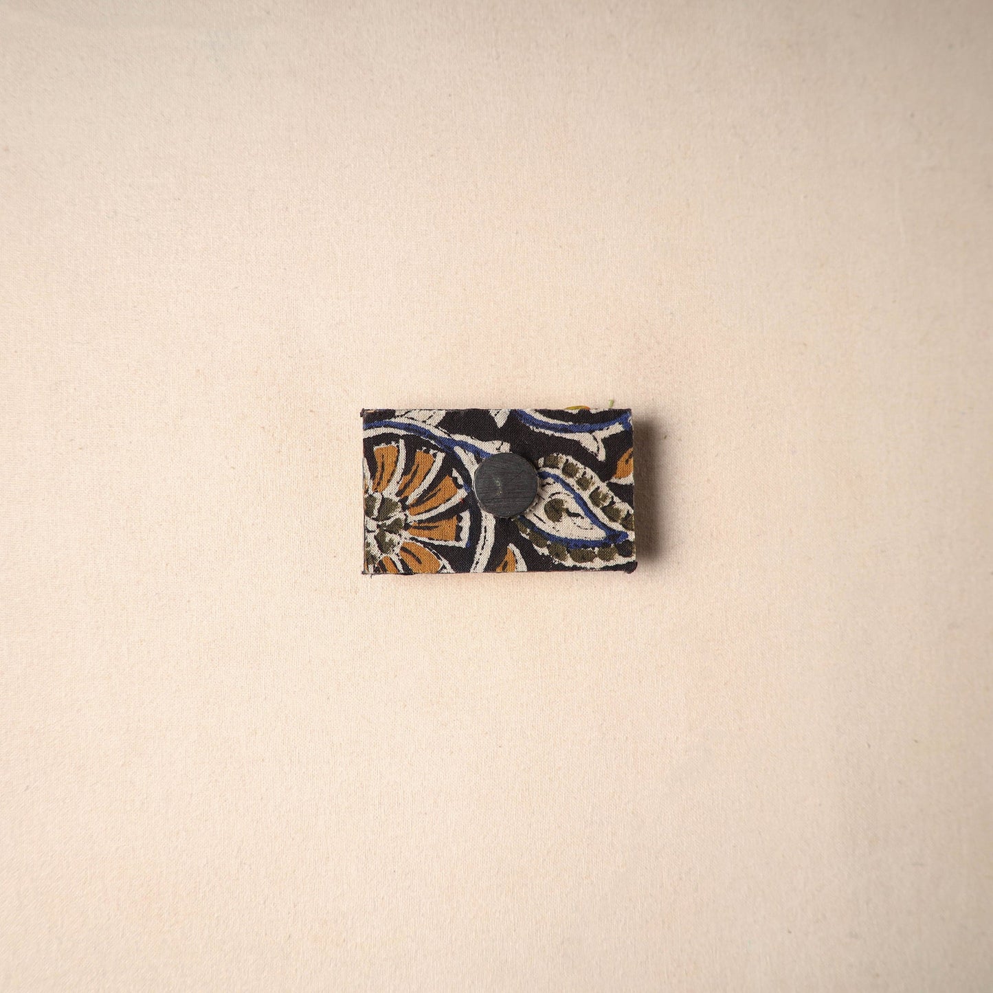 Multicolor - handmade fabart wooden magnet 79 - handcrafted