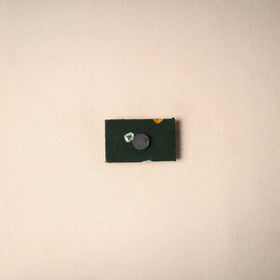 Multicolor - handmade fabart wooden magnet 80 - handcrafted