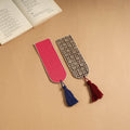 Handmade fabric bookmark with tassel (set of 2) 13
