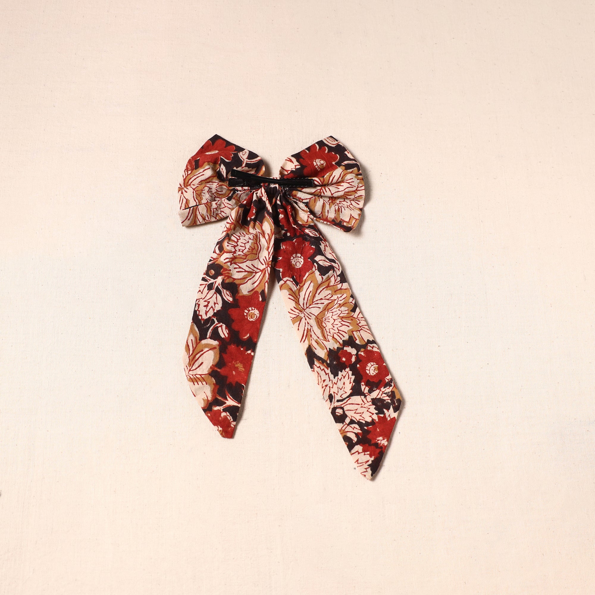Multicolor - handmade fabric bow hair clip 23 - handcrafted