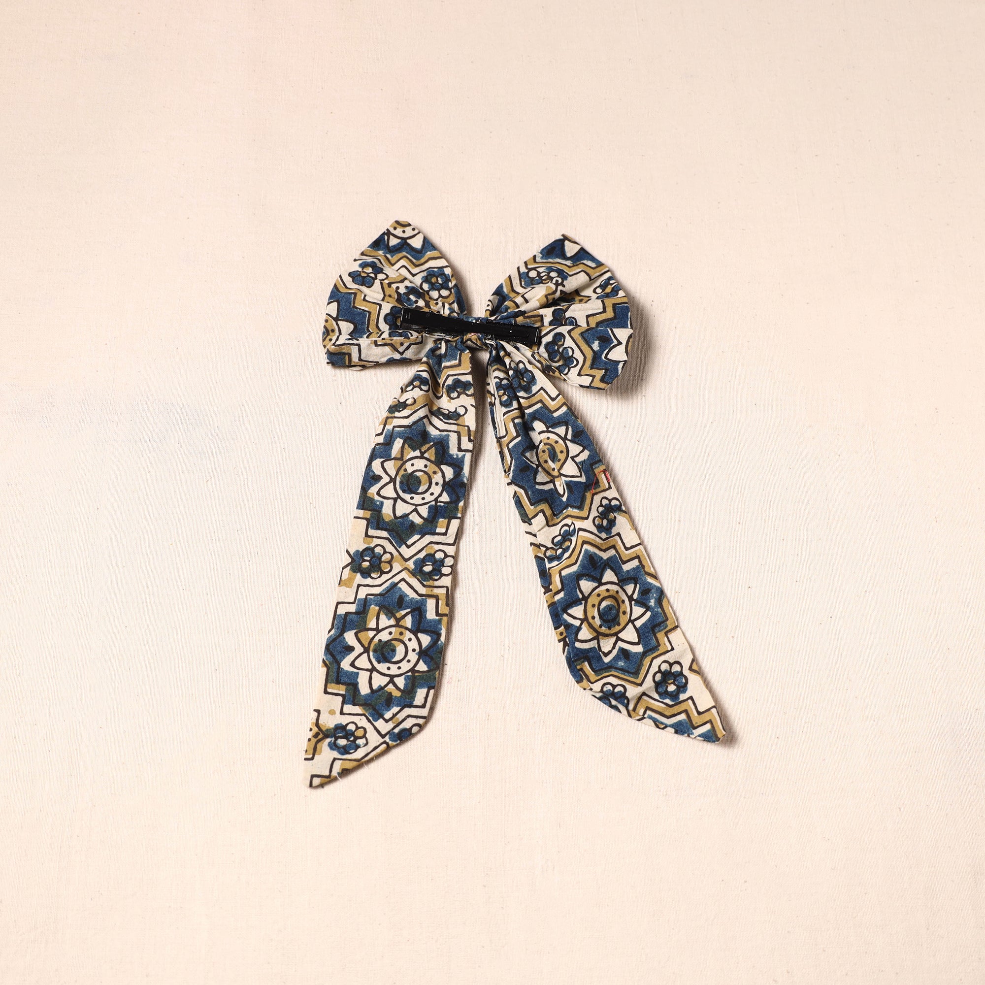 Multicolor - handmade fabric bow hair clip 29 - handcrafted