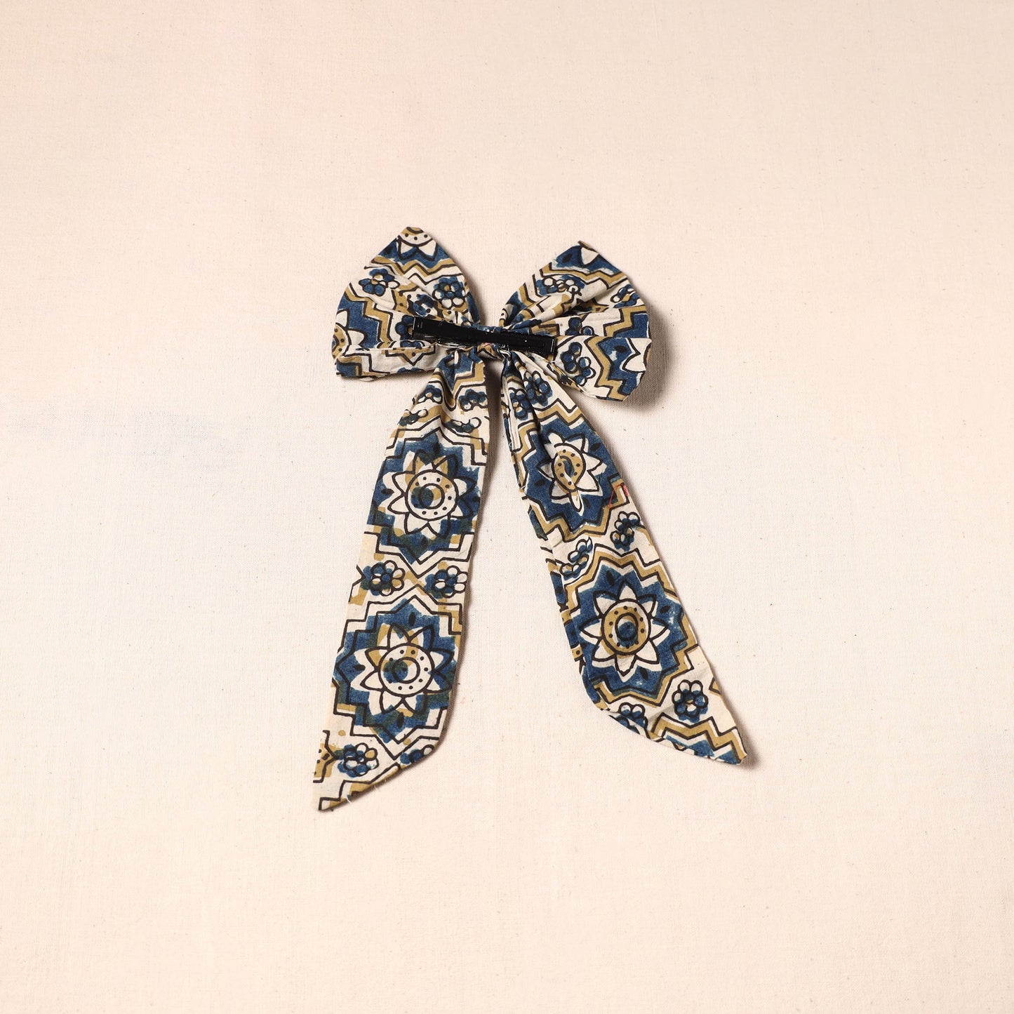 Multicolor - handmade fabric bow hair clip 29 - handcrafted
