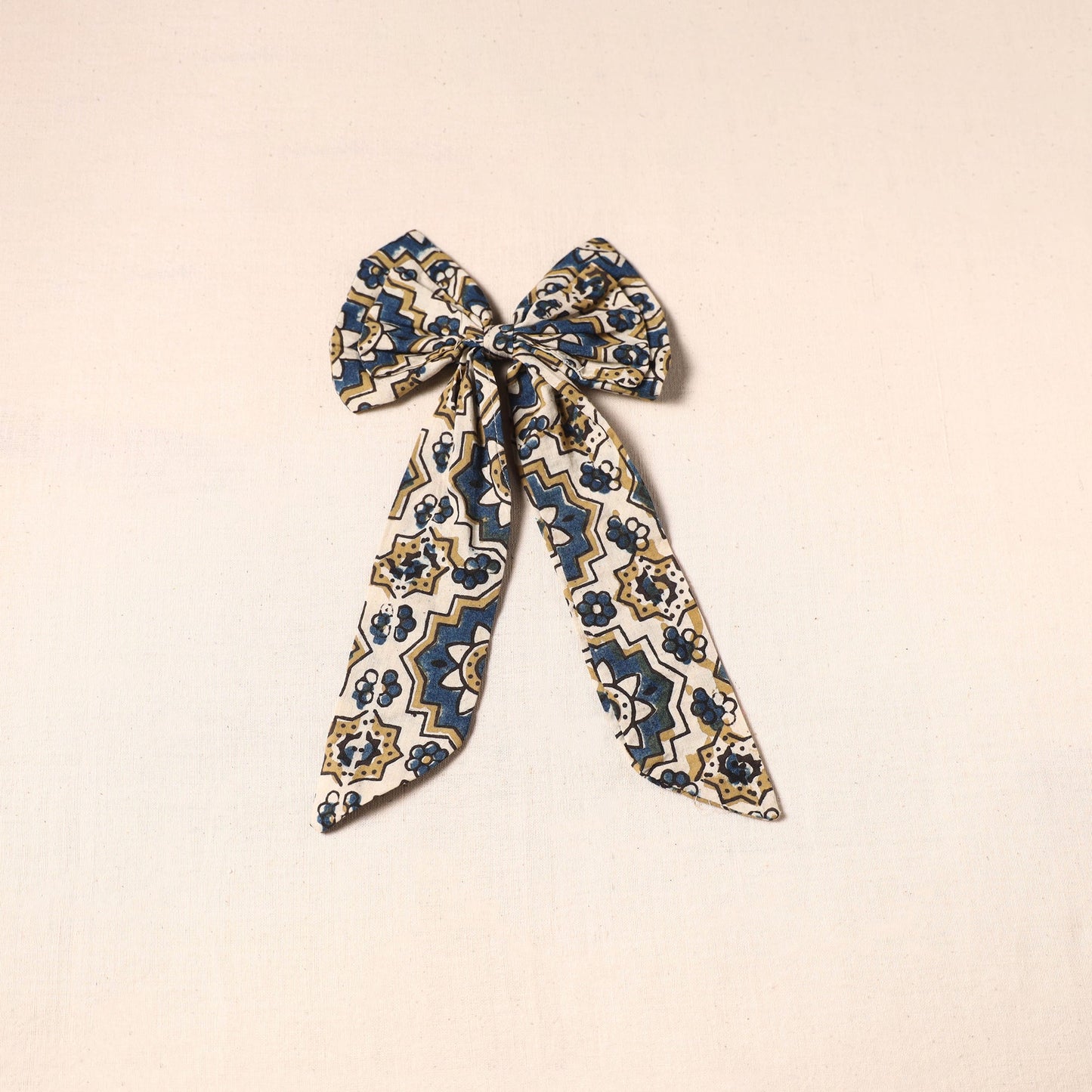 Multicolor - handmade fabric bow hair clip 29 - handcrafted