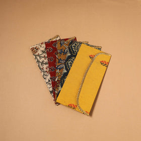 Multicolor - handmade fabric envelopes (assorted set of 5)