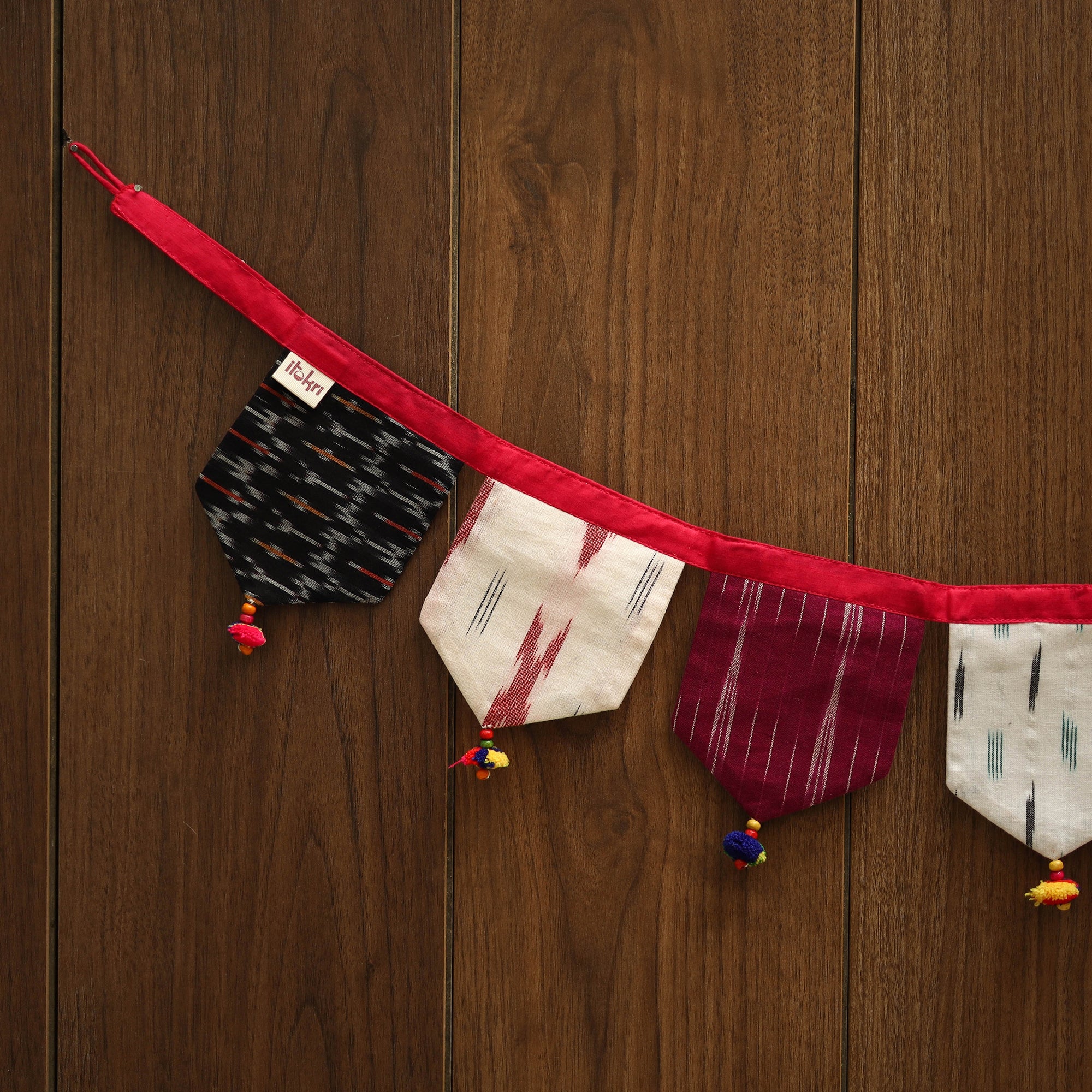 Multicolor - handmade fabric toran for home decor 01