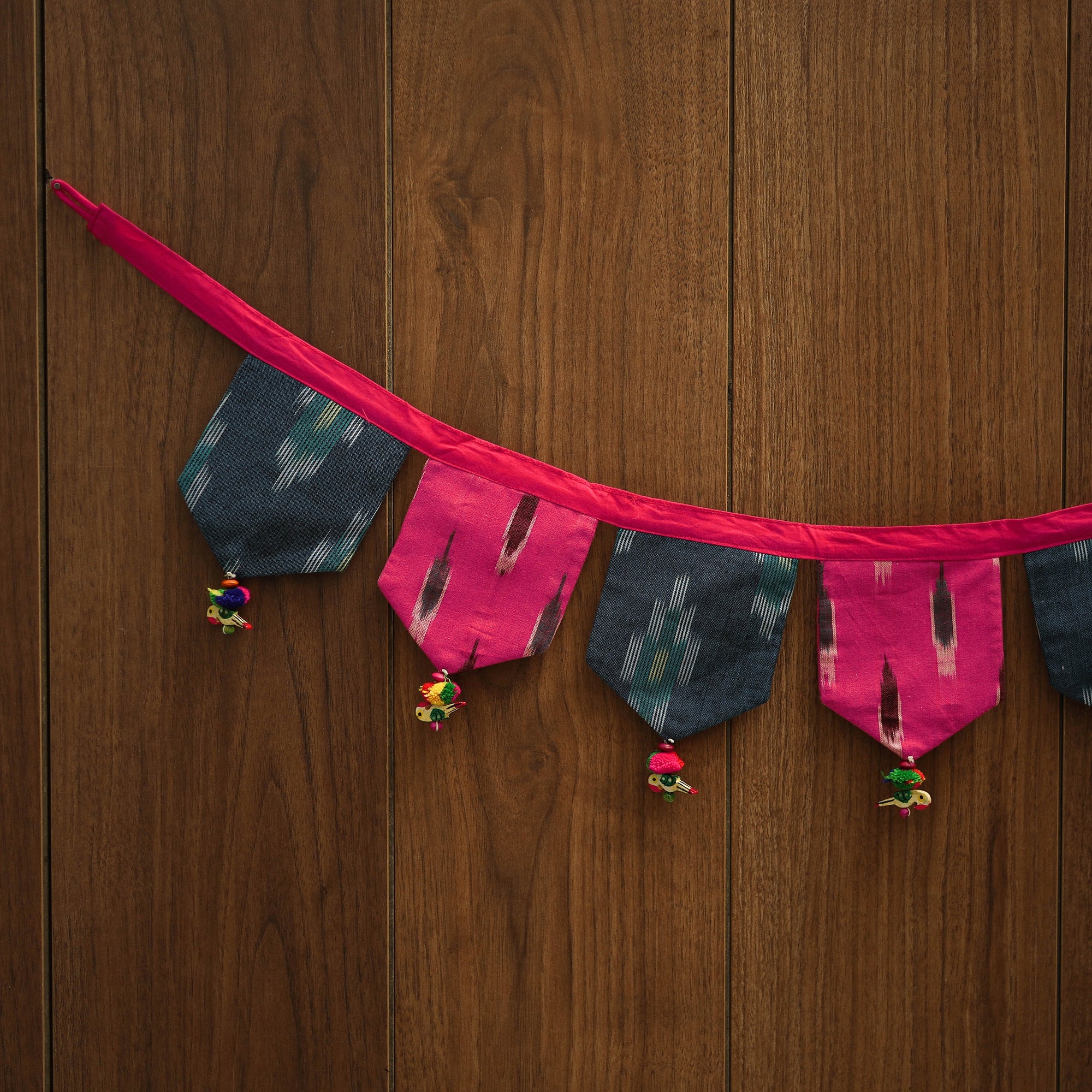 Multicolor - handmade fabric toran for home decor 16