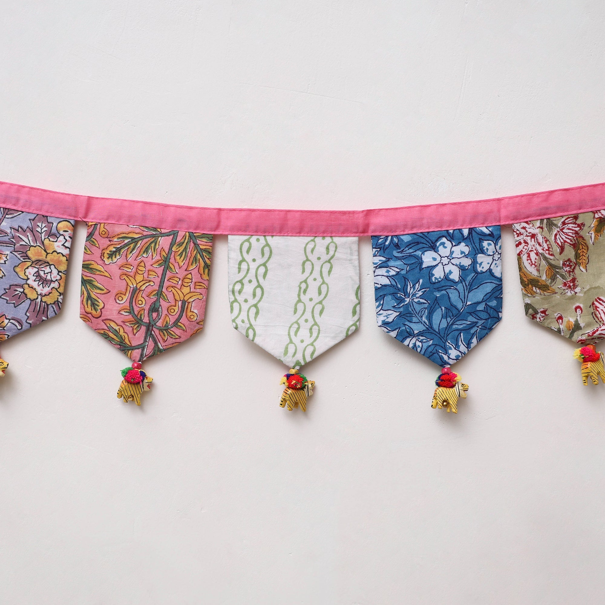 Handmade fabric toran for home decor 34 - handcrafted