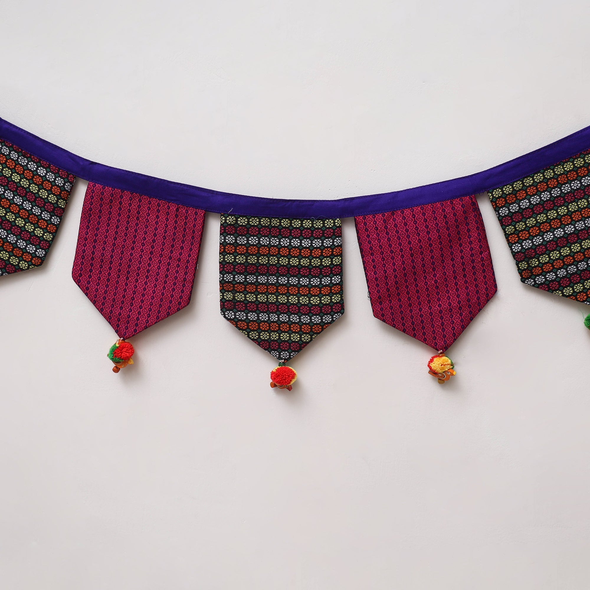 Handmade fabric toran for home decor 44 - handcrafted