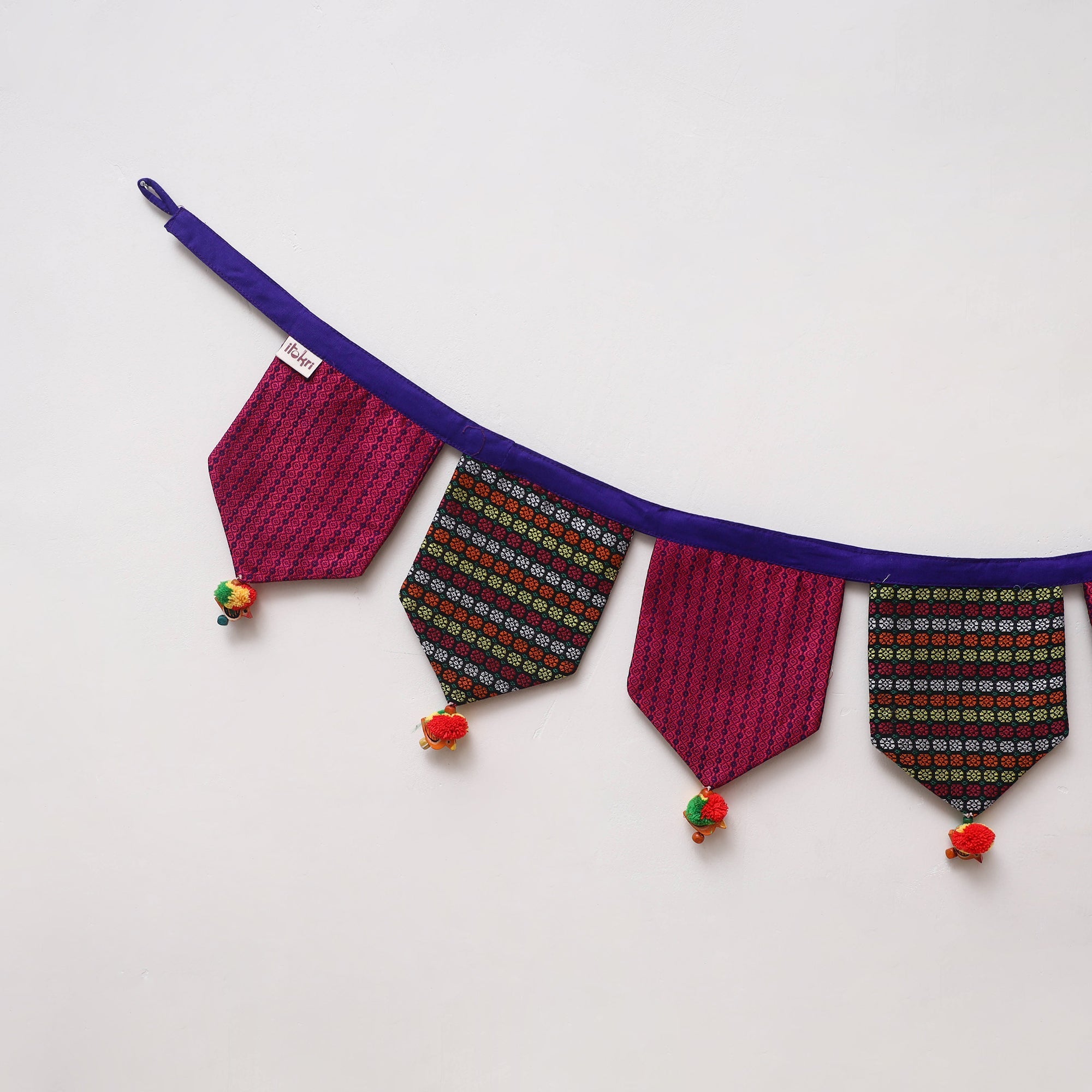 Handmade fabric toran for home decor 44 - handcrafted