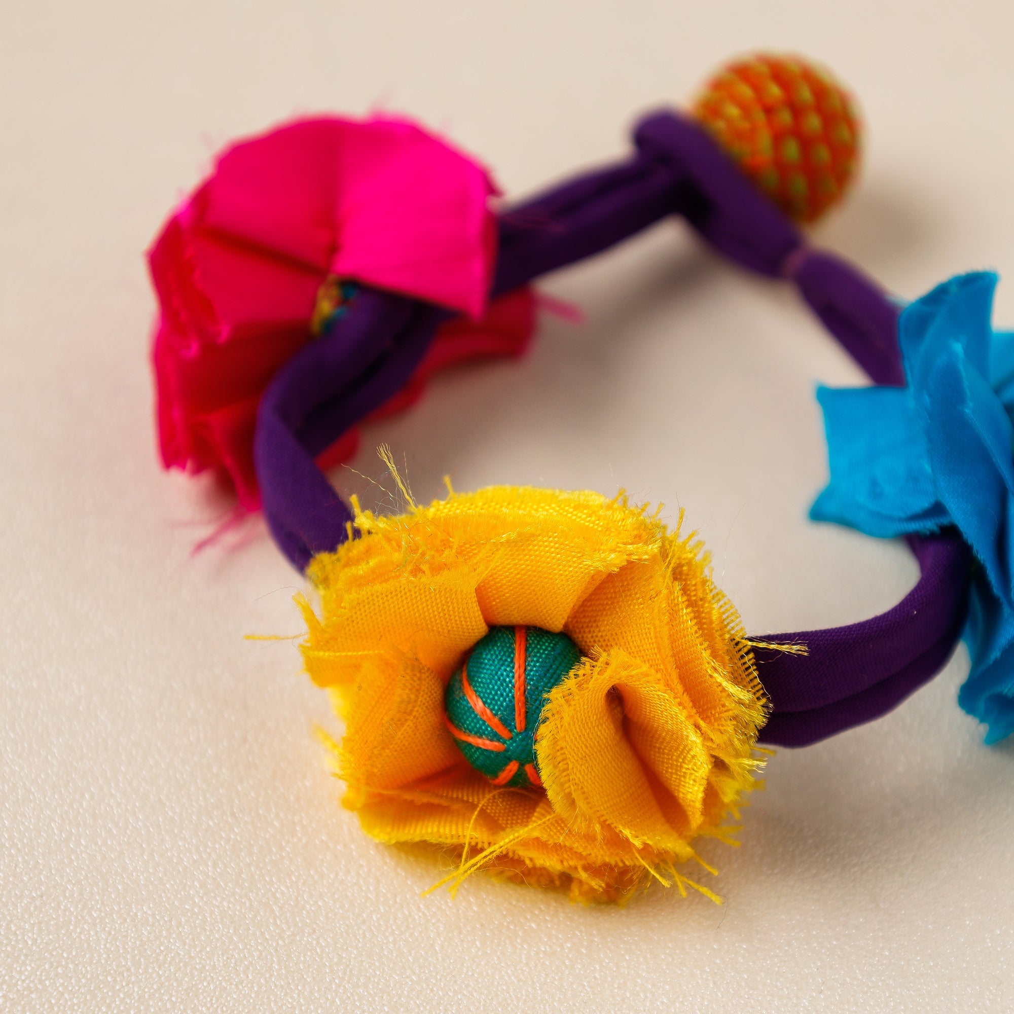  Handmade Flower Anklet by Jugaad 