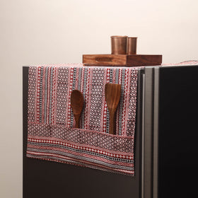 Handmade fridge top cover with multiple pockets 106