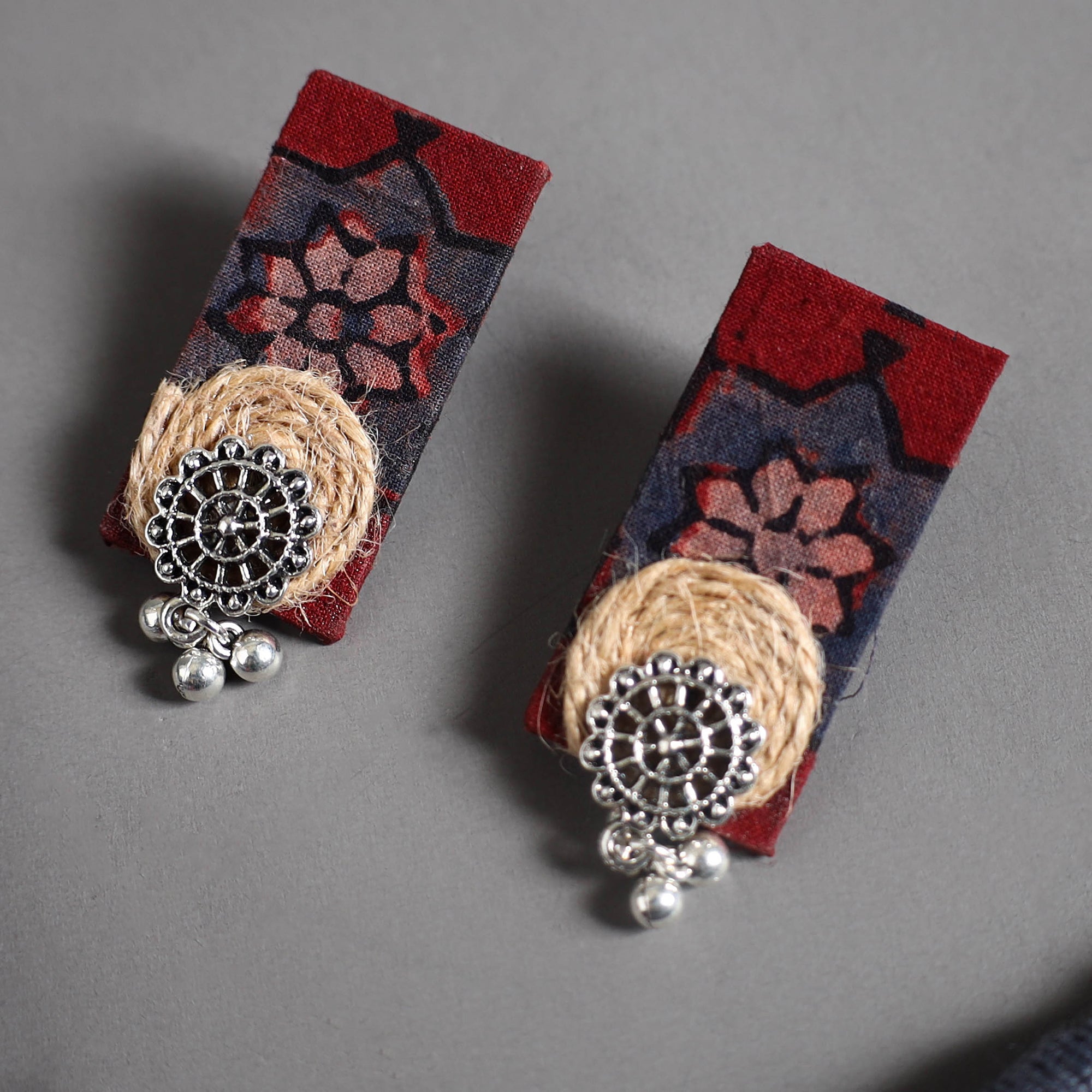  Multicolor Handmade GS Jute Fabart Necklace Set 