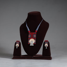  Multicolor Handmade GS Jute Fabart Necklace Set 