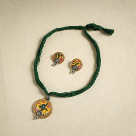  Multicolor Handmade GS Jute Fabart Necklace Set 